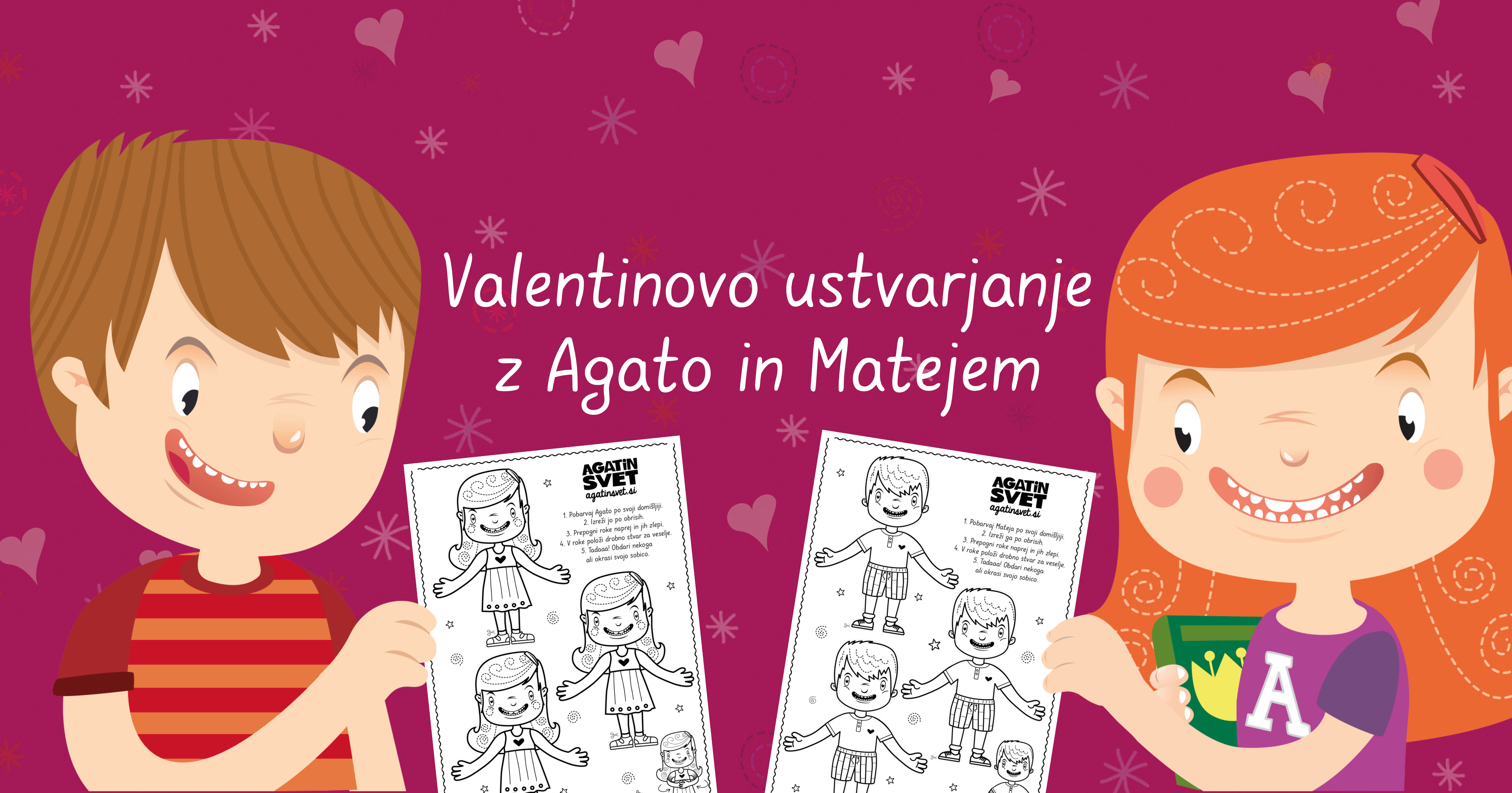 Prenesite BREZPLAČNO: Ustvarjanje ob valentinovem z Agato in Matejem